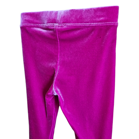 J. Crew Crewcuts Girl's Velvet Leggings Pink Toddler Size 2T* - Picture 6 of 7